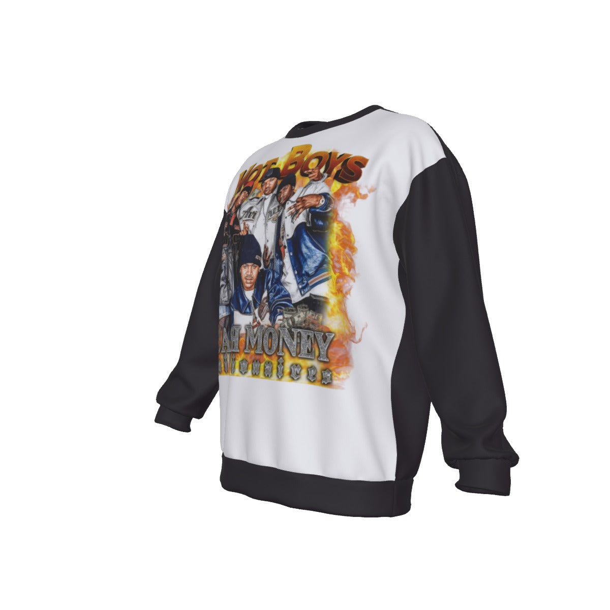 All-Over Print Men's Drop Shoulder Round Neck Long-Sleeved Sweatshirt