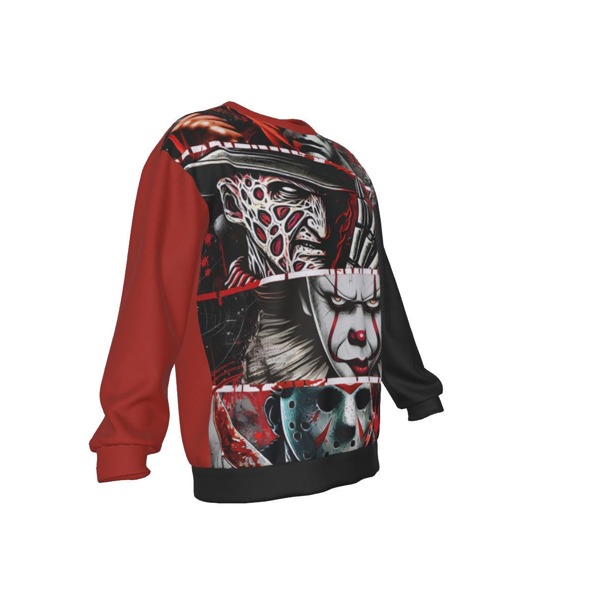 All-Over Print Men's Drop Shoulder Round Neck Long-Sleeved Sweatshirt