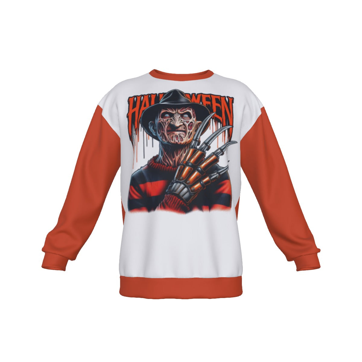 All-Over Print Men's Drop Shoulder Round Neck Long-Sleeved Sweatshirt