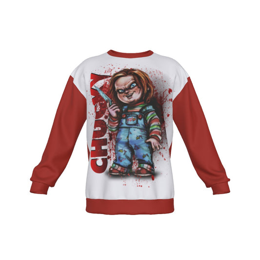 All-Over Print Men's Drop Shoulder Round Neck Long-Sleeved Sweatshirt