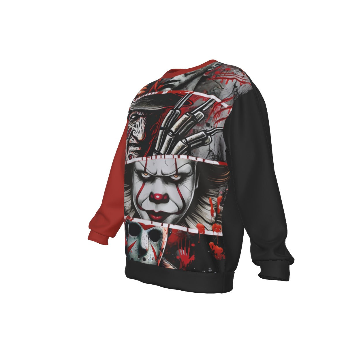 All-Over Print Men's Drop Shoulder Round Neck Long-Sleeved Sweatshirt