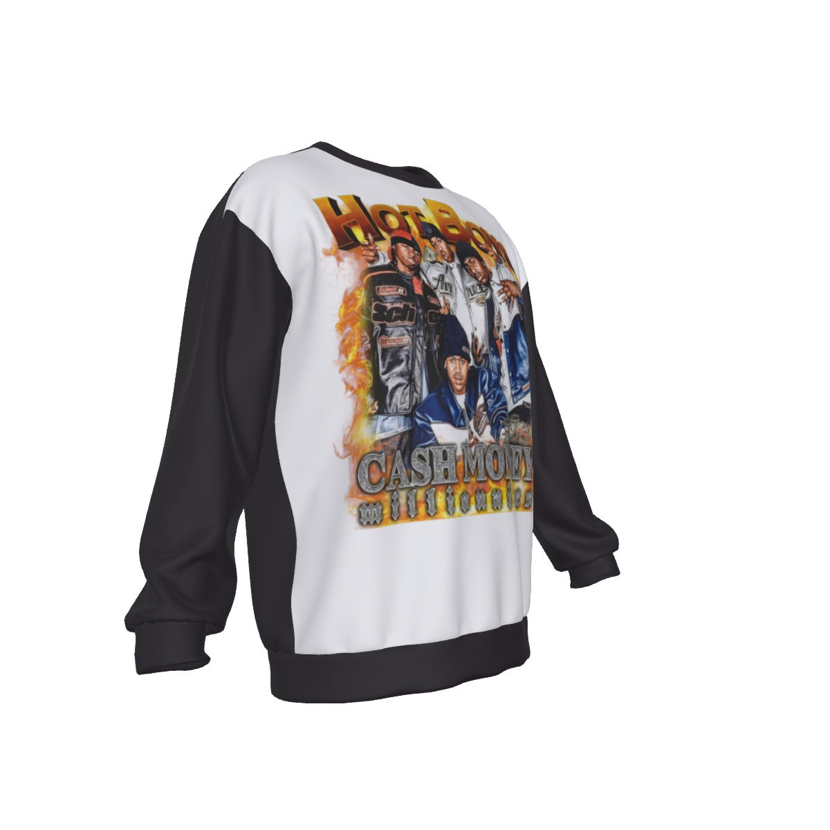 All-Over Print Men's Drop Shoulder Round Neck Long-Sleeved Sweatshirt