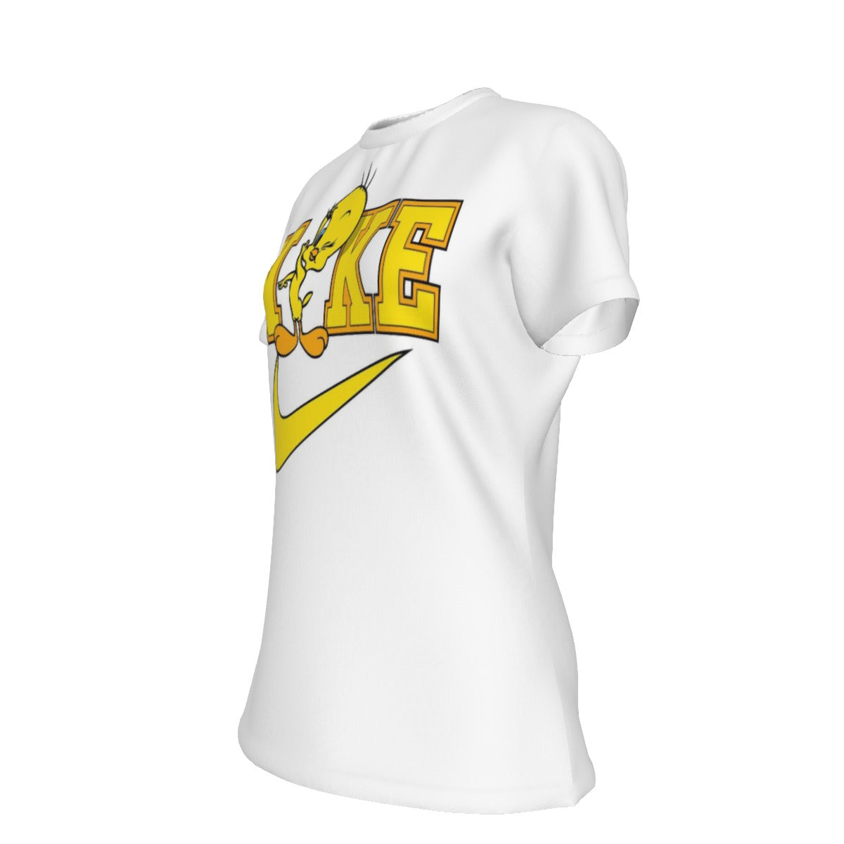 All-Over Print Women's Round Neck T-Shirt | 190GSM Cotton