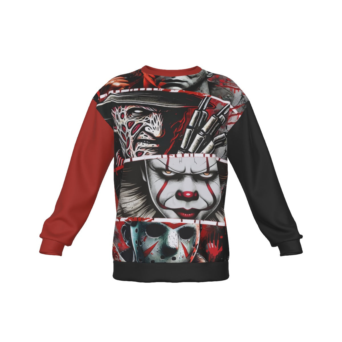 All-Over Print Men's Drop Shoulder Round Neck Long-Sleeved Sweatshirt